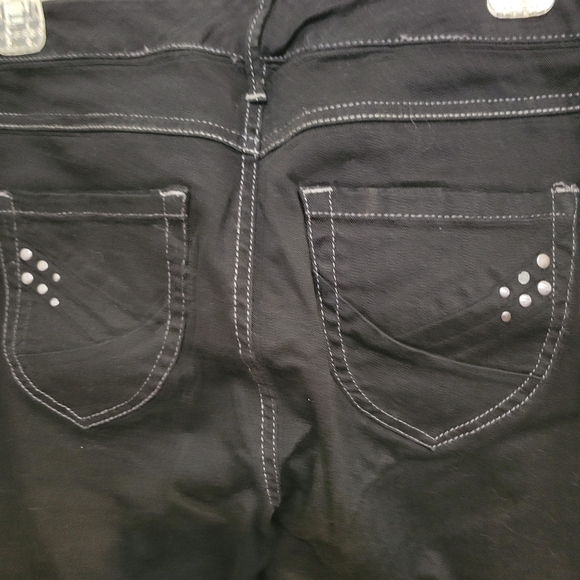 Nine West Black Denim Capris Pants / Skimmers SIZE 8 - Picture 3 of 8